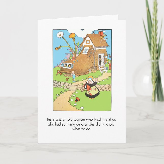 Mulher adulta em uns calçados, cartão (Frente)