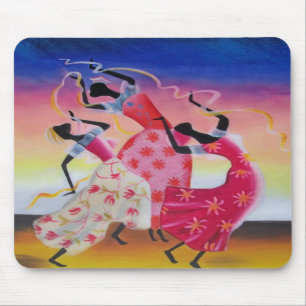 Mulher africana Mousepad da dança