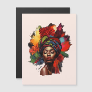 Mulher afro-americana empoderada
