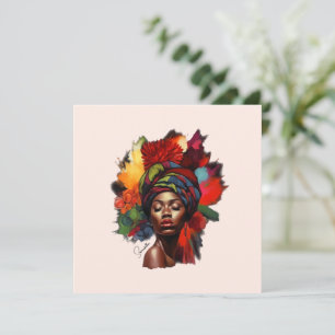 Mulher afro-americana empoderada