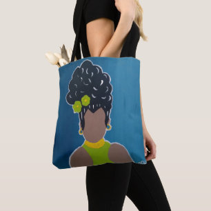 Mulher americana africana Tote Bag