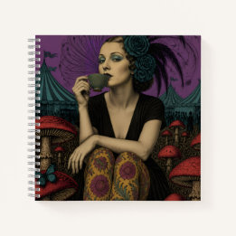 Mulher Bebe Chá no Circo