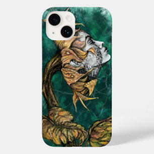 Mulher capas de iphone de girassol