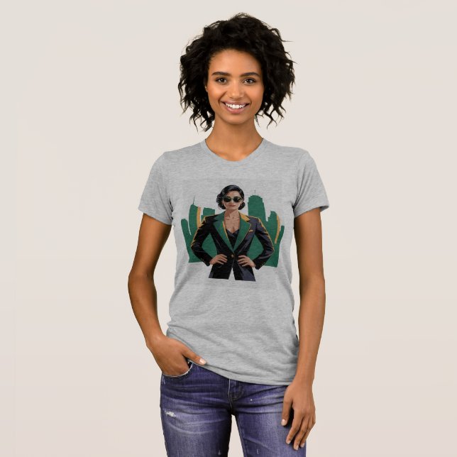 Mulher Chefe Brasileira Boss Lady Camiseta Empoder (Frente Completa)