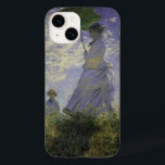 Mulher com Parasol por Claude Monet, Vintage Art<br><div class="desc">O Stroll, Camille Monet e o Seu Filho Jean (Mulher com Parasol) (1875), de Claude Monet, é uma pintura de retrato impressionista de família de artes plásticas. Uma mãe caminhando com seu filho num campo ou num campo de primavera. Ela está segurando um guarda-chuva solar e vestindo um belo vestido...</div>