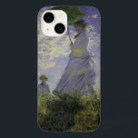 Mulher com Parasol por Claude Monet, Vintage Art<br><div class="desc">O Stroll, Camille Monet e o Seu Filho Jean (Mulher com Parasol) (1875), de Claude Monet, é uma pintura de retrato impressionista de família de artes plásticas. Uma mãe caminhando com seu filho num campo ou num campo de primavera. Ela está segurando um guarda-chuva solar e vestindo um belo vestido...</div>