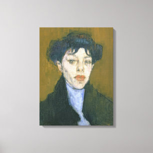 Mulher com um lenço azul, c.1912 (óleo em canvas