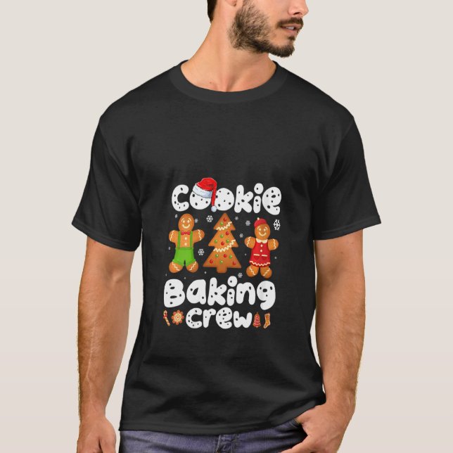 Mulher Cookie Fazendo Camisa De Tripulação Engraça (Frente)