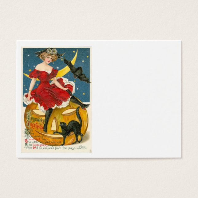 Mulher Coruja Bat Crescent Moon Jack O' Lanterna (Frente)