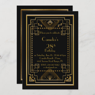 Mulher do convite de aniversário, grande Gatsby,