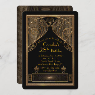 Mulher do convite de aniversário, grande Gatsby,