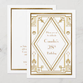 Mulher do convite de aniversário, grande Gatsby,