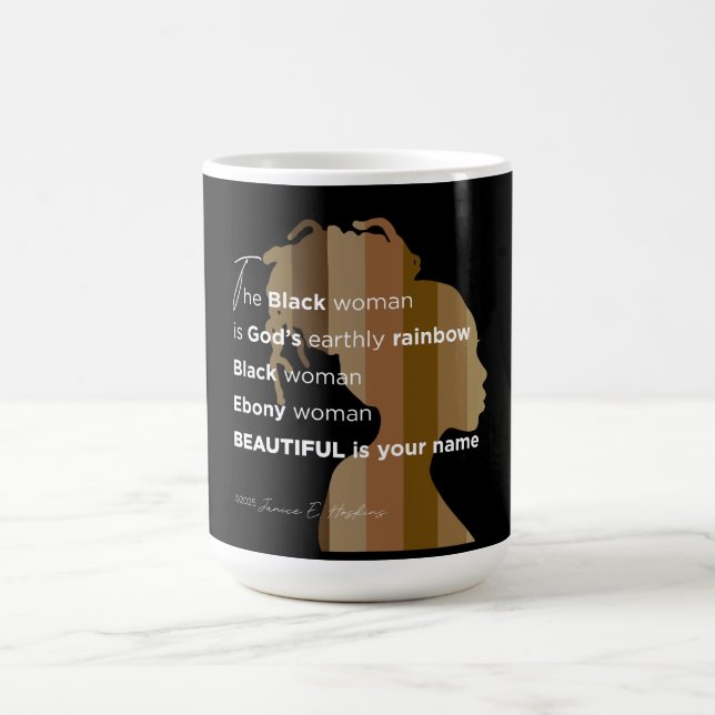 Mulher Ébano, Caneca de Café (Centro)