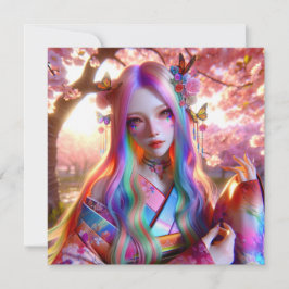 Mulher Eética Mística bonito com Borboletas