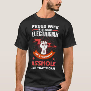 Mulher Elétrica Camisa Orgulhosa Esposa De Ele