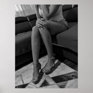 Mulher em salto alto poster