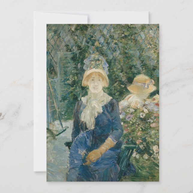 Mulher em um Jardim | Berthe Morisot (Frente)