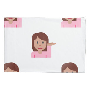 mulher emoji pillowcase travesseiro case