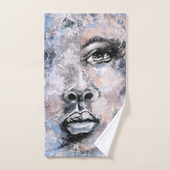Mulher Face Bath Toalha Conjunto Pintura Moderna (Toalha de mão)