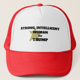MULHER FORTE E INTELIGENTE PARA Boné DE TRUMP