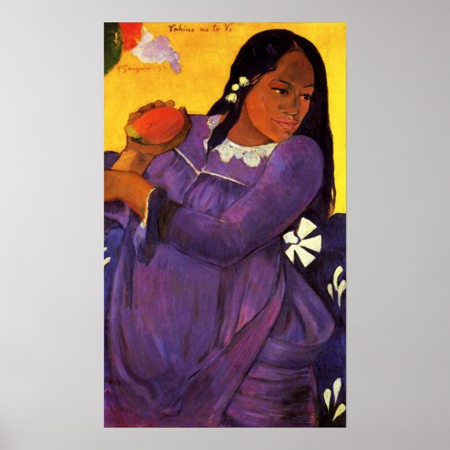 Mulher Gauguin Com Poster De Manga (Frente)