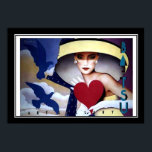 Mulher Heart Art Deco Poster<br><div class="desc">Woman Heart Art Deco Poster Vintage Impressão impressão impressão poster vintage posteres vintage vintage vintage , victorian , art deco , retro , moda , nostálgica , arte de parede , decoração de muros , escritório , arte deco fashion , viagem , antiga , arte , antiga , restaurada ,...</div>