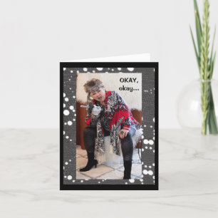 Mulher Humorista Prove que é um Cartão de Saudação