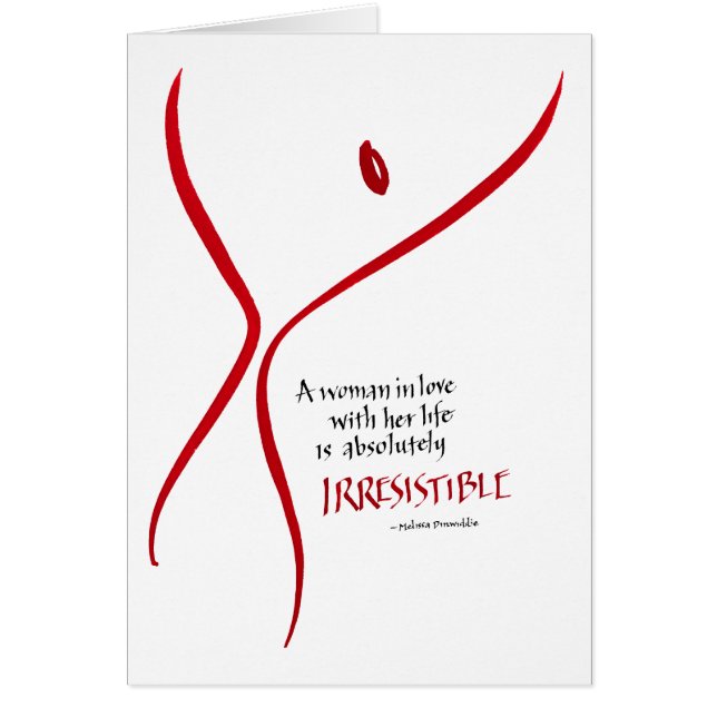 Mulher irresistível - cartão (Frente)