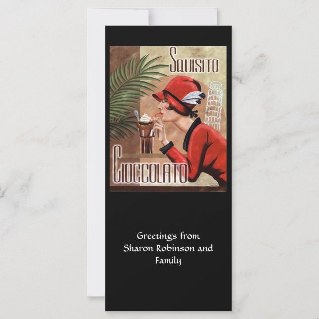 Mulher italiana Chocolate Squisito Cioccolato em V (Frente)