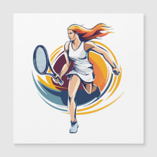 mulher jogando ténis