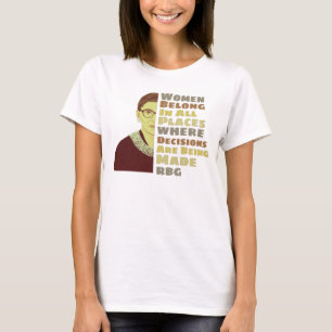 mulher Juiz Ruth Bader T-Shirt