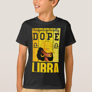 Mulher negra de libra unalogicamente Camisa de cap