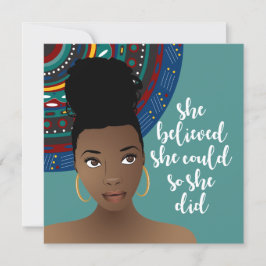 Mulher Negra, Ela Acreditava Que Podia.