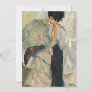 Mulher no estúdio Edward Cucuel