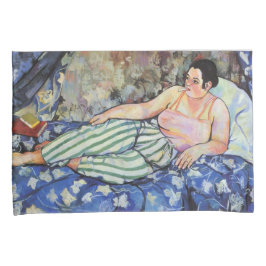 Mulher no quarto azul (por Suzanne Valadon)