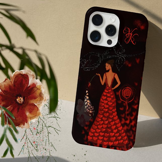 Mulher no Vestido Vermelho (Woman in Red Dress iPhone Case)
