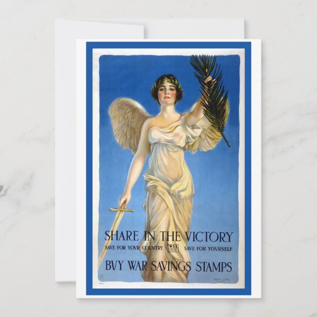 Mulher Patriótica Vintage Anjo, Compre Títulos de  (Frente)