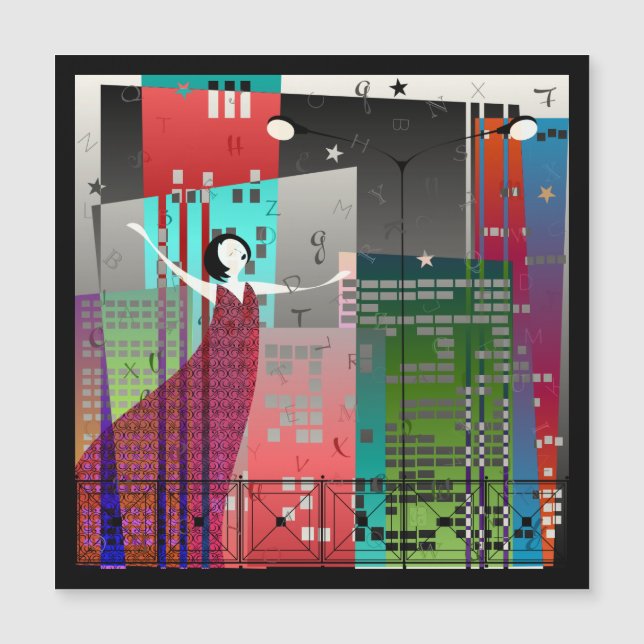 Mulher Poesia Magnet (Frente)