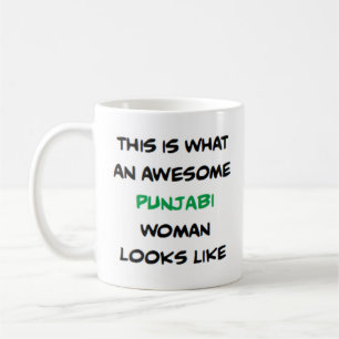 mulher punjabi, caneca de café incrível
