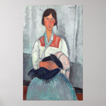 Mulher Roma - Amedeo Modigliani Fine Art Poster