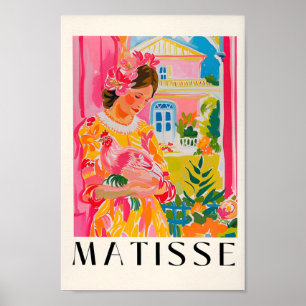 Mulher Segurando Galinha, Impressão Matisse, Cowgi