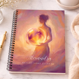 Mulher Segurando Reflexões Personalizadas de Luz