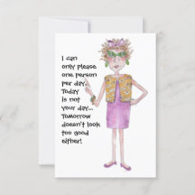 Mulher severa avisa outras que é difícil de agrada