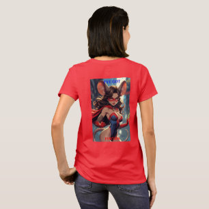 Mulher SuperMouse ganhou poderes mulheres camiseta