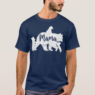 Mulher Ursa Com 3 Cubos, Camisa De Urso De Mamãe, 