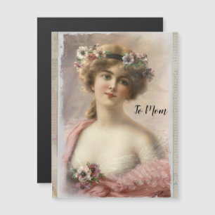 Mulher Vitoriana Vítima Vestida com Flores na Aqua