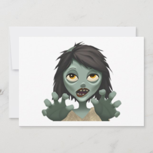 Mulher Zombie - Emoji (Frente)
