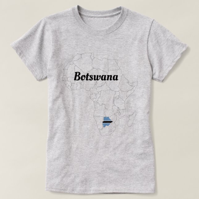 Mulheres Botswana, África Orgulhosa T-Shirt (Frente do Design)