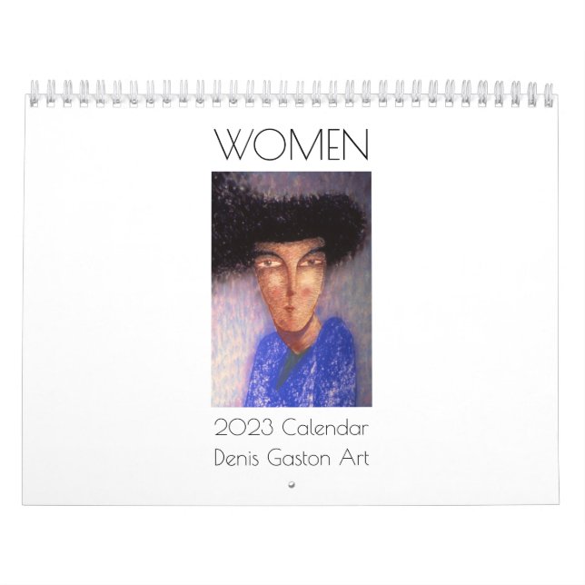 MULHERES, Calendário 2023, Pinturas, Denis Gaston  (Capa)