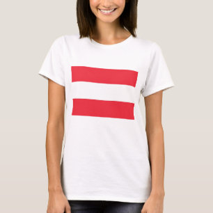 Mulheres - Camisa com Bandeira da Áustria